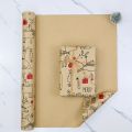 1 Roll Christmas Wrapping Paper - Cute Deer Design, Planners And Brokers, Suitable for Presents, Handmade Gifts, Gift Wrapping.