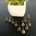 12/6/3Pcs Oxidized Golden/Silver Non-Pierced Noseclip NosePin NoseRings & NoseStud for women. 
