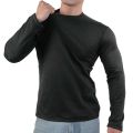 Men's Winter Thermal Underwear Extreme Cold Weather Long-sleeved Base Layer Top Fleece Lined New Winter O-Neck Bottoming Shirts.