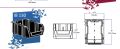 4pc Plastic Bin box Storage System Small Container. 
