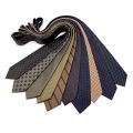 Luxury 8CM Mens Necktie Polka Dot Plaid Ties For Man Groom Groomsman Jacquard Woven Neck Tie Formal Business Party Accessories. 