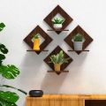 Wooden Wall Shelf Hanging Shelves Wall Art Stylish Home & Office Decor. 