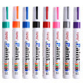 Wholesale price Toyo paint rubber writing pen with 11 colors waterproof multi-functional writing steel tile plastic mirror glass car paint. 