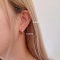 [Genuine silver certified] suwann.na.shop [price per pair] earrings real silver hoop earrings multi size. 