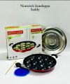 12 Cavities Non Stick Appam Patra with Lid and Side Handle/ kulipaniyaram pan nonstick.... 