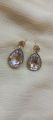 White earrings for girls. 