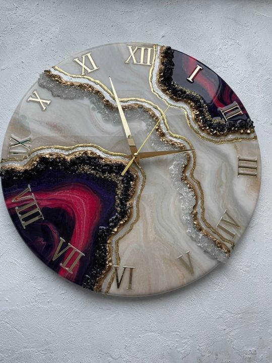 Customised Resin Art Wall Clock