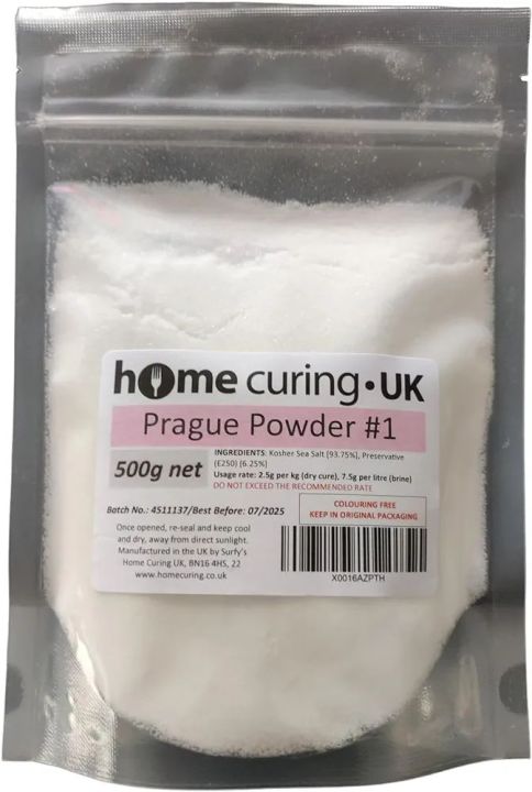 Surfy's Prague Powder #1 (Instacure No.1) Pink Curing Salt (500g) - Colouring Free