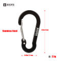 Booms Fishing CC1 Multi-Use Carabiner Clip 20pcs Small Caribeener Clips Mini Keychain 4cm Aluminum D Ring Fishing accessories. 