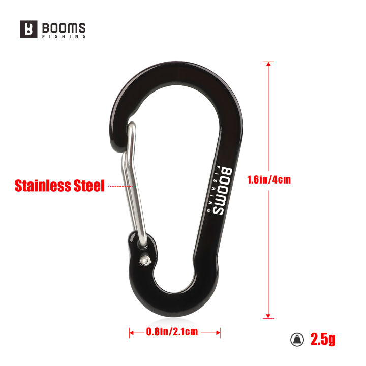 Booms%20Fishing%20CC1%20Multi-Use%20Carabiner%20Clip%2020pcs%20Small%20Caribeener%20Clips%20Mini%20Keychain%204cm%20Aluminum%20D%20Ring%20Fishing%20accessories%20-%20Image%206