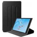 Leather Flip Folio Cover For Samsung Galaxy Tab A9 8.7 Inch Three Angle Standing Mode With Magnetic Lock Ultra Slim Smooth Tab Compatible For Samsung Galaxy Tab A9 8.7 Inch (Black).