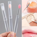 1/3/5PCS Portable Silicone Lip Brush With Cover Soft Multifunctional Lip Balm Applicator Lipstick Lipgloss Makeup Brushes.