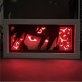 Anime 3d multilayer paper cut RGB lamp box for decoration. 