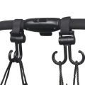 Double Hook Load-bearing Sturdy and Durable 360 Degree Rotating Adjustable Hook and Loop Fasteners Baby Stroller Accessories. 