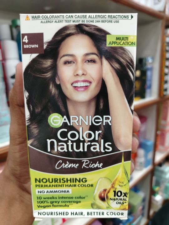Garnier Color Naturals Creme Riche Hair Color (70ml+60g) - 4 Brown