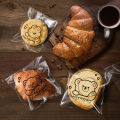 100pcs 3 In 1 Cute Cartoon Self-Sealing Baking Bags - Transparent & Versatile for Bread, Biscuits, and Pastries. 