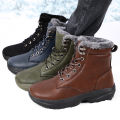 Winter Snow Barefoot Boots for Men Keep Warm Waterproof Winter Shoes Latest 2025 Fashion Design Non Slip Platform Snow Boots Men.