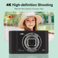 4K Digital Camera 2.4 Inch IPS Screen Campus Selfie Mini Retro Camera Front Rear Cam Entry-Level Small Students Selfie Camera. 