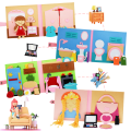 Montessori Quiet Books for Toddlers, Soft Activity Busy Book,Felt Cloth Book,Sensory Travel Toy with Learning Activities.