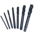 7pc High-speed Steel 6542 Nitrided Spiral Groove M3-M12 Machine Tap Set Thread Tapping and Easy Chip Removal Tool. 