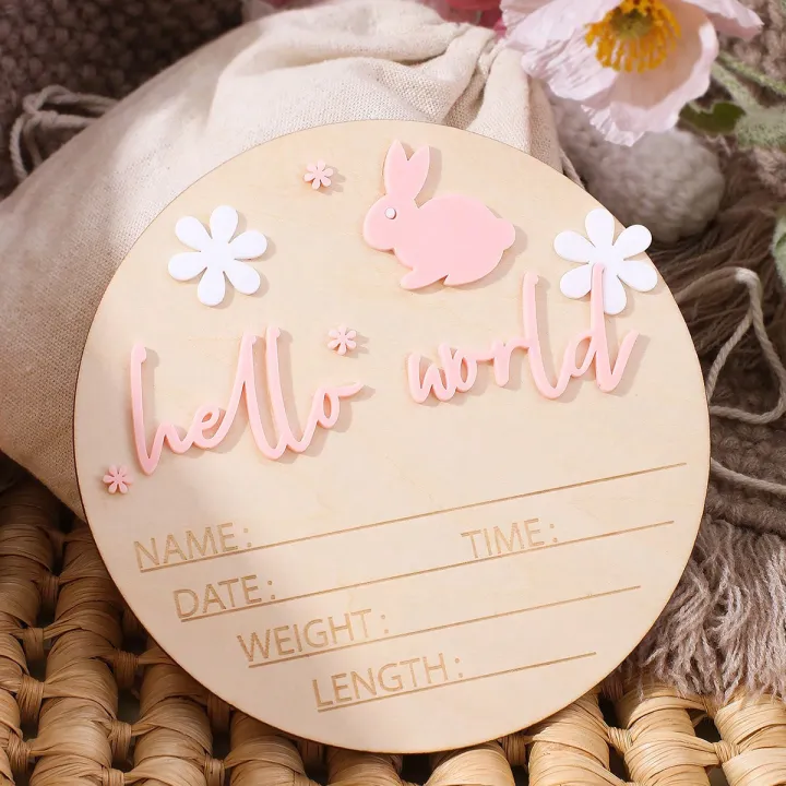 Ylsteed%20Newborn%20Photo%20Prop%20Wooden%20Hello%20World%20Rabbit%20Flower%20Newborn%20Wooden%20Hanging%20prop%20Cute%20Birth%20Board%20Baby%20Announcement-HD%20-%20Image%207