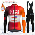 2025 INEOS Winter Cycling Jersey Set Men Thermal Fleece Bicycle Clothing MTB Bike Bib Pants Ropa Triathlon Maillot Ciclismo. 