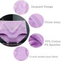 3Pcs/Lot Plus Size Underwear Women High Waist Women's Panties Cotton Brief Girl Breath Panty Abdominal Underpants Ladies L-5XL. 