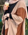 Three Colours Kaftan Abaya By Professional Designer. 