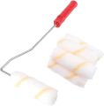 Paint roller refill pack of 10 with free handle. 