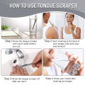 Premium 1pcs/3pcs Metal Tongue Scraper Cleaner for Adults & Kids, Portable Stainless Steel Tongue Scrapers Brushes for Removing. 