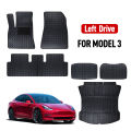 Custom Car Floor Mats waterproof wear-resistant anti-slip car floor mat for Tesla model 3  2017 2018 2019 2020 2021 2022. 