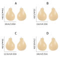Large Size Silicone Self-Adhesive Nipple Covers, Spoon-Shaped Lift and Gather Effect, Invisible Strapless Bra Pads, No Clasp Design, Anti-Bump Adhesive Bra.