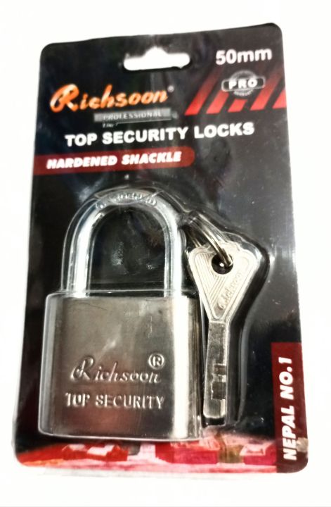 Hardened%20Shackle%20Top%20Security%20Lock%2050mm%20Comes%20With%204%20Keys%20-%20Image%202