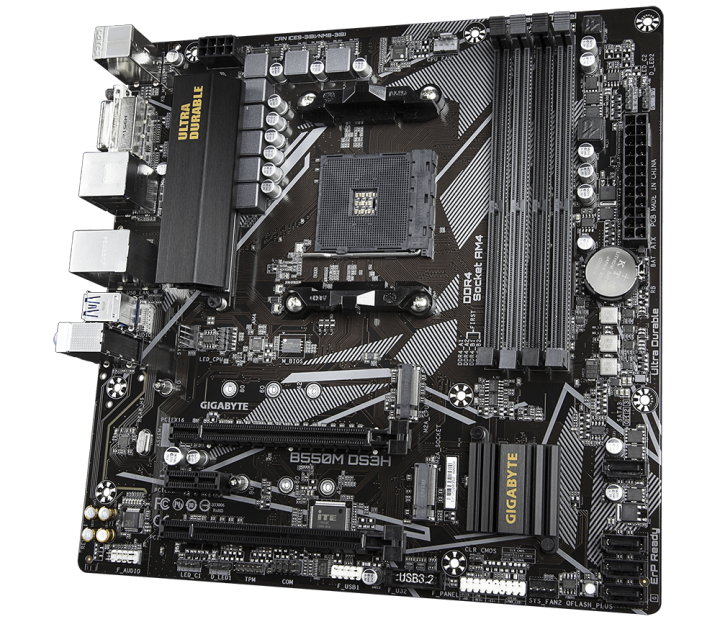 GIGABYTE%20New%20B550M%20DS3H%20Micro-ATX%20AMD%20B550%20DDR4%204733(O.C.)MHz%20M.2%20USB%203.2%20128G%20%20Double%20Channel%20Socket%20AM4%20Motherboard%20-%20Image%205