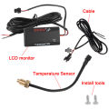 12V 0~120°C Monitor Motorcycle Thermometer Water Tank Retrofit Temperature Meter Indicator Warning With Sensors. 