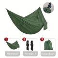 1Set Hammock with Straps and Storage Bag, Lightweight and Durable Textile Material Suitable for Beach Picnics and Hiking Trips. 