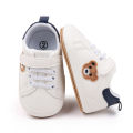 White Baby Shoes Cute Bear Casual Sneakers Toddler Non-slip Newborn Boy Girl First Walkers. 