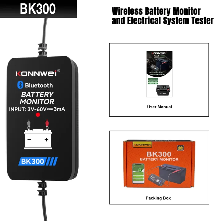 New%20KONNWEI%20BK300%20Car%20Battery%20Monitor%20Tools%20Wireless%20Bluetooth5.0%20Battery%20Health%20Monitoring%20Battery%20Tester%20Tools%20for%20Android%20IOS%20k300%20projector%20-%20Image%207