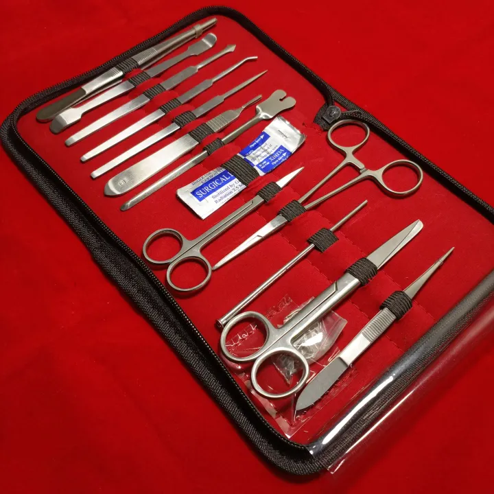22 Pieces professional dissecting kit for biology students, stainless ...