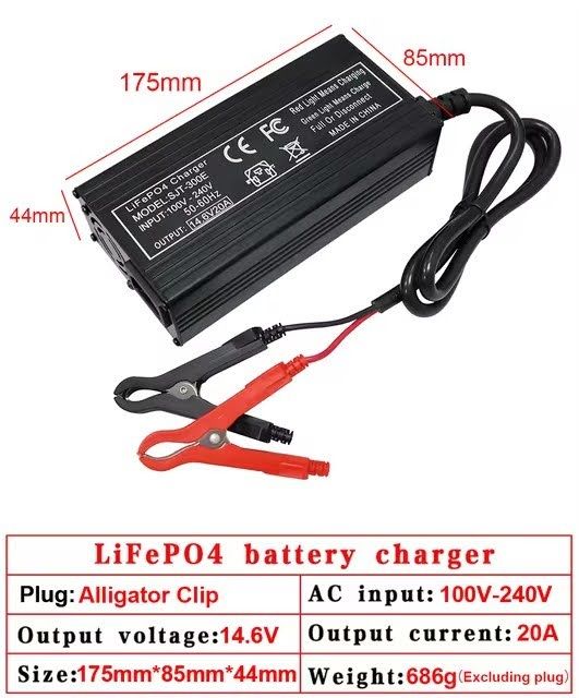 14.6V%2020A%20Smart%20Lifepo4%20Battery%20Charger%204S%2012V%20High%20Power%20Charger%20-%20Image%202