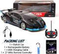 Remote Control Car, Rechargeable Battery, Remote Controller, Head Light and USB Charging Cable. 