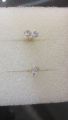 3Pairs Very Tiny Stud Earrings in Pure Chandi with CZ Crystals - Simple Minimalist Small Ear Studs. 
