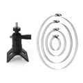 Camera Mount Pipe Mounting Bracket Adjustable Stainless Steel Hose Clamp Hoop Pipe Poles Mount Bracket 360° Rotation. 