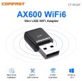 Comfast AX600 /AX650 USB WiFi 6 Adapter 5G + 2.4GHz Network Card Dongle 802.11AX Antenna for PC Signal Reception for Laptop Win 10 11.