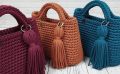crochet bag. 