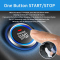 Car Push Start System Push To Start Ignition Kit RFID Technology Passive Inductive Key for 12v Vehicles. 