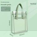 1 large capacity portable transparent waterproof handheld folder, expandable file storage bag, PVC self-adhesive file bag for of. 