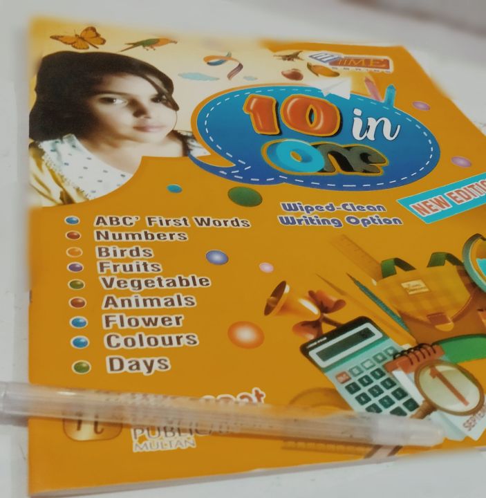 10 in 1 learning book for kids ,BIRDS NAMES,FRUIT NAMES, vegetables names, animals names, Flowers ,colours,days