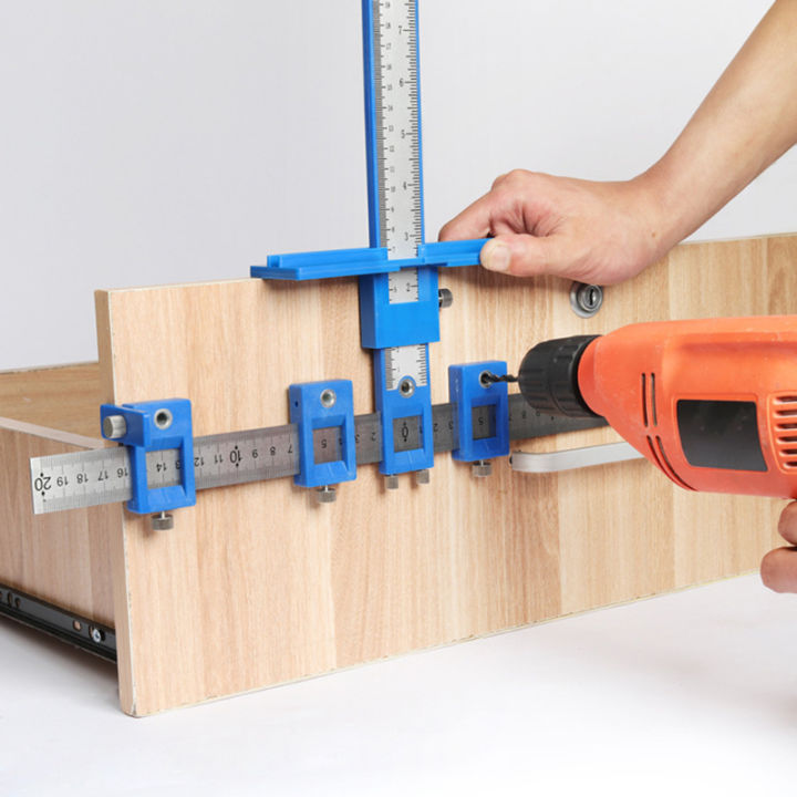 Woodworking Drill Punch Locator Jig Drill Guide Cabinet Handle Knob ...