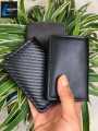 Ultra Slim RFID Card Holder - Unbuttoned Black | Minimalist Auto Pop-up PU Leather Wallet for Unisex | Secure Cash & Cards.